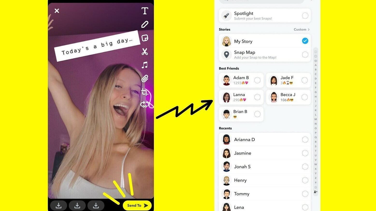 Snapchat stories